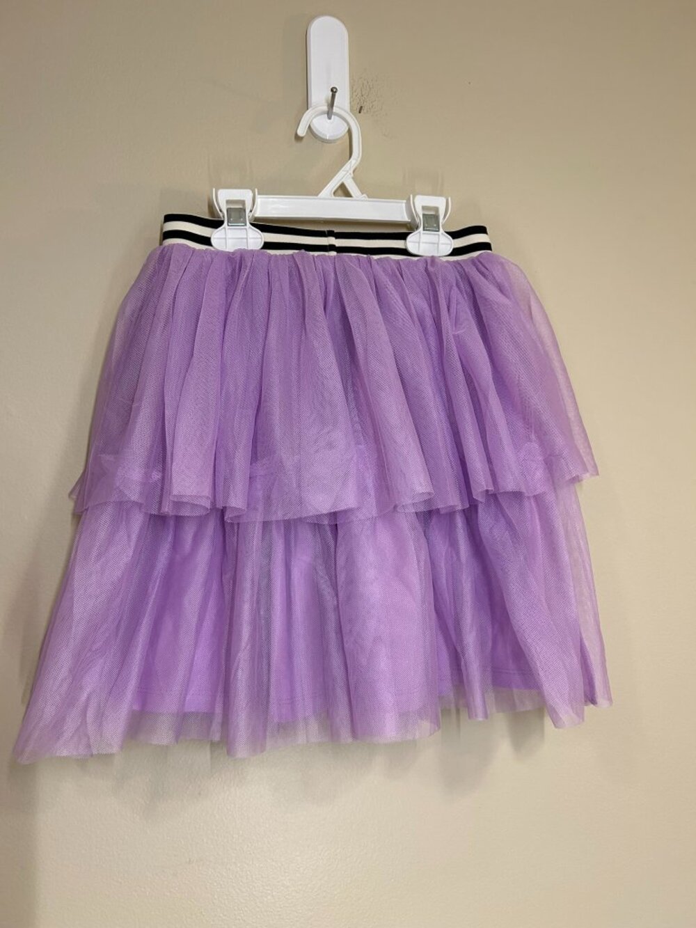 8Y Girls Preppy Colorful Tea Purple Tiered Tulle Skirt NWT - Picture 4 of 5